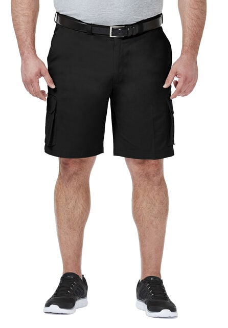 Big &amp; Tall Stretch Cargo Short, Black