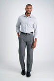 J.M. Haggar Dress Pant - Sharkskin, Med Grey view# 1