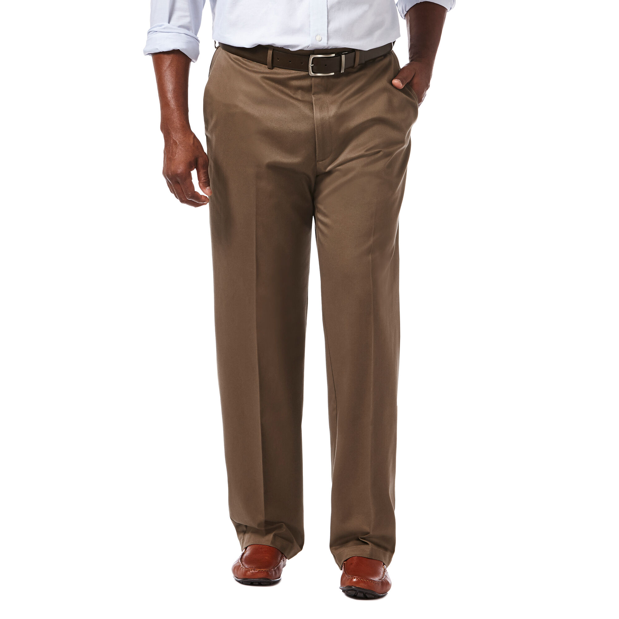 mens elastic waist khaki pants