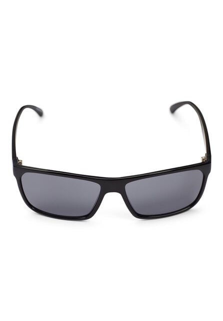 Modern Classic Wrap Sunglasses, Black