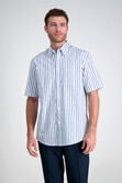 Short Sleeve Stripe Shirt, Blue Slate view# 1