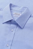 Premium Comfort Dress Shirt - Blue Herringbone , Blue view# 5