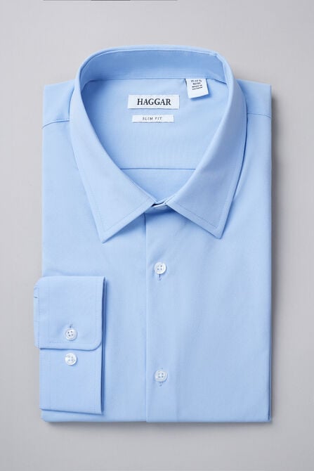 Smart Wash&reg; Dress Shirt - Blue, Light Blue view# 1
