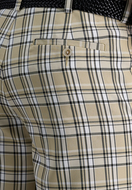 Cool 18&reg; Pro Simple Plaid Short, Stone