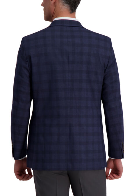 J.M. Haggar Heather Glen Plaid Sport Coat, Heather Navy view# 2