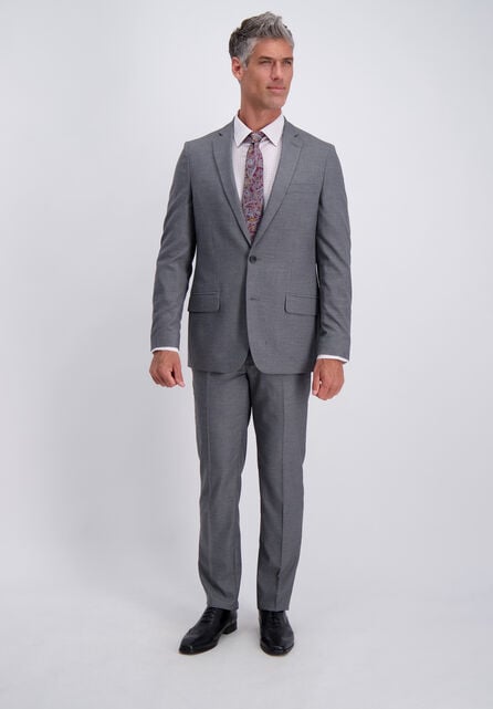 J.M. Haggar Suit Coat - Subtle Grid, Graphite