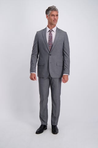 J.M. Haggar Suit Coat - Subtle Grid, Graphite
