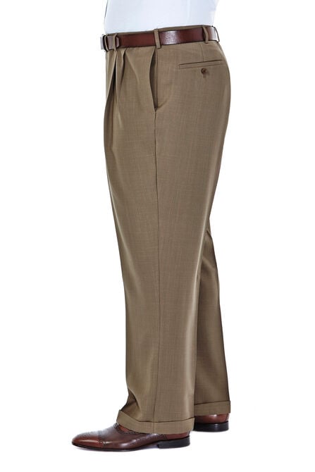 Big &amp; Tall E-CLO&trade; Stria Dress Pant, Khaki view# 2