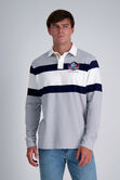 Pro Football Hall of Fame X Haggar - Vintage Wash Rugby Polo,  Silver #41 view# 1