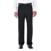 Big &amp; Tall Premium Stretch Solid Dress Pant, Black view# 1