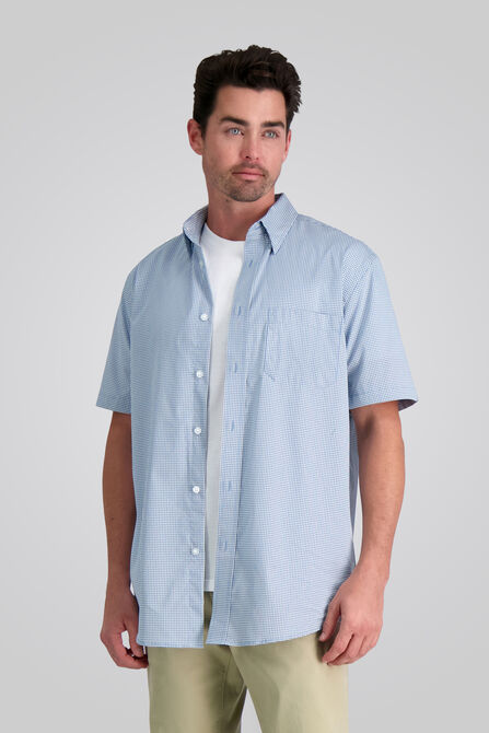 Plaid Button Down Shirt, Grey view# 1