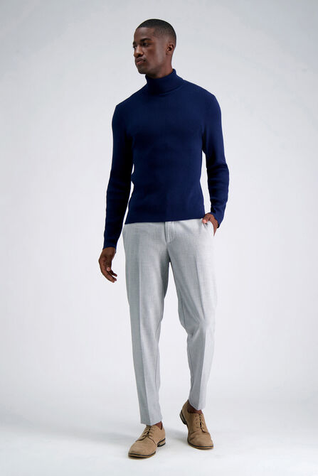 Long Sleeve Turtleneck Sweater, Glacier Blue view# 3