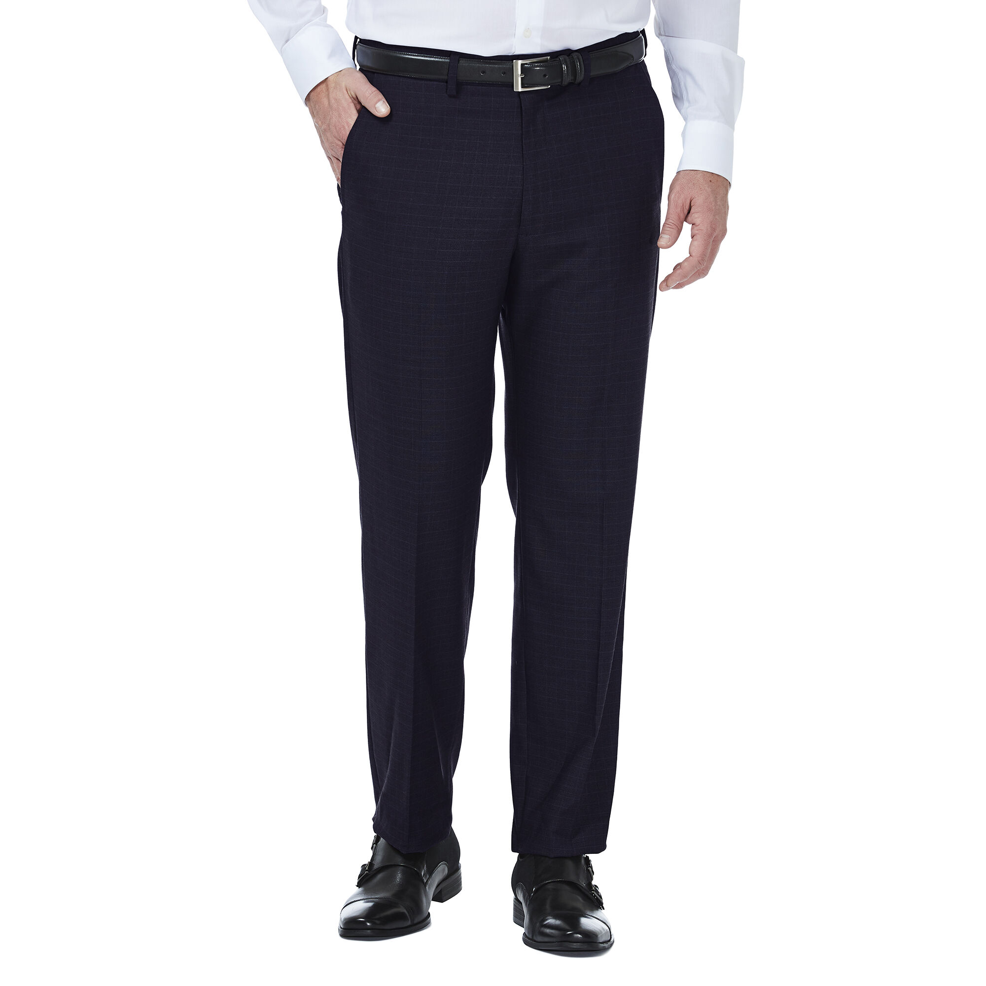J.M. Haggar Deco Grid Suit Pant Navy (HY00258 Clothing Pants) photo