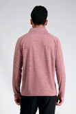 Quarter Zip Shirt, Heather Burgundy view# 2