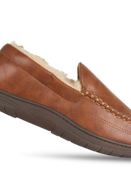 Smooth Venitian Slippers, Khaki view# 4