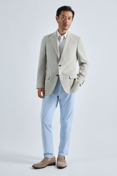 J.M. Haggar Premium Windowpane Blazer, Euro Blue view# 3