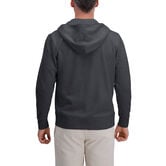 Full Zip Solid Fleece Hoodie Sweatshirt, Charcoal Htr view# 2