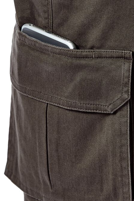 Stretch Cargo Short with Tech Pocket, Graphite view# 6