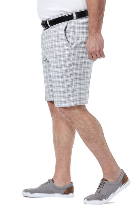 Big &amp; Tall Cool 18&reg; Pro Mini Plaid Short, Grey view# 2