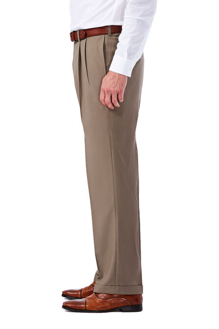 Big &amp; Tall E-CLO&trade; Glen Plaid Dress Pant,  Dark Taupe view# 2