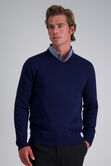 Long Sleeve V-Neck Sweater, Glacier Blue view# 1