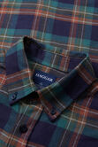 Long Flannel Plaid Shirt,  view# 5