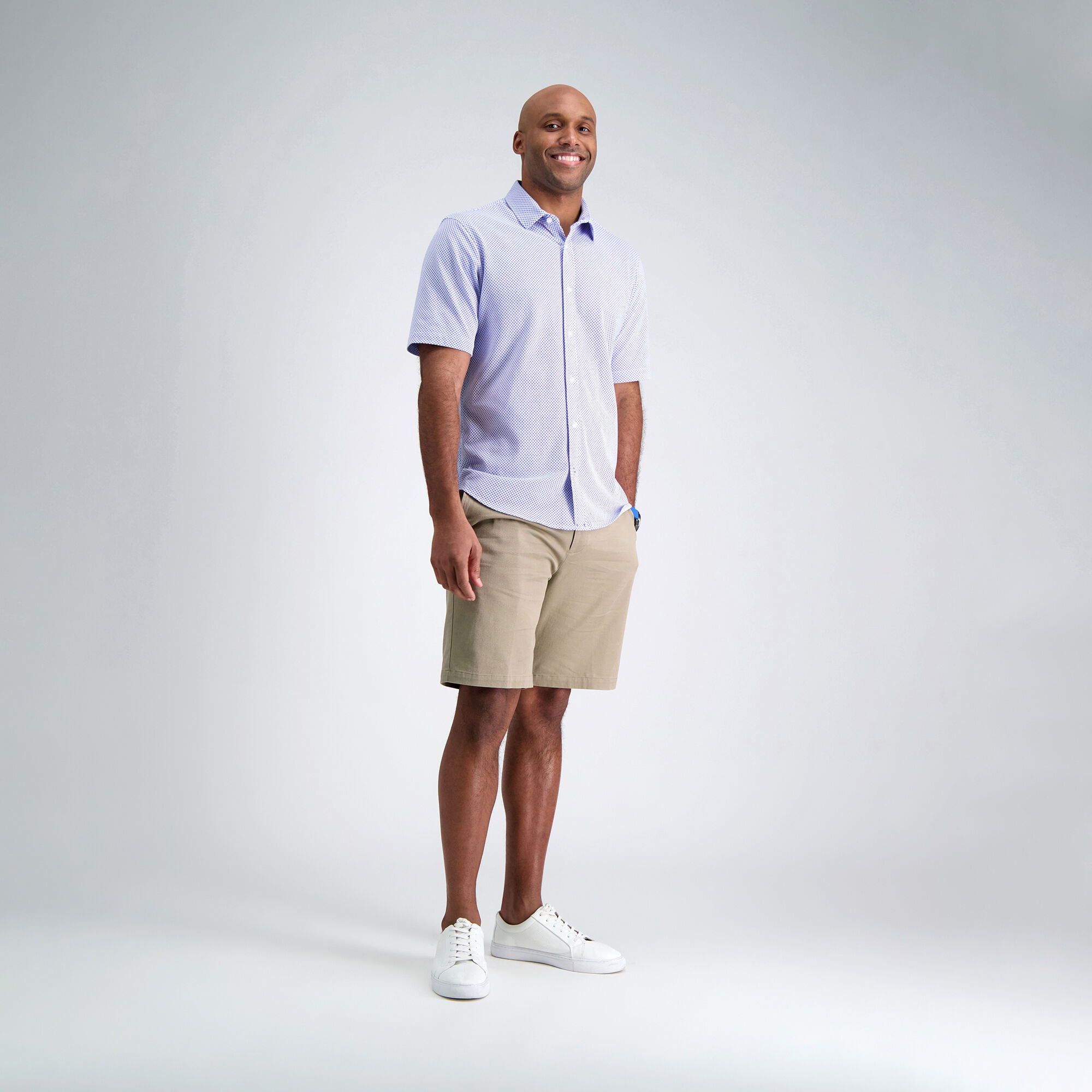 Diamond Pique Button Down Shirt