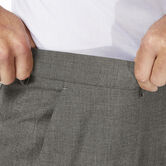 J.M. Haggar Dress Pant - Sharkskin, Med Grey view# 4