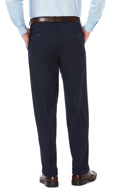 J.M. Haggar Premium Stretch Suit Pant - Pleated Front, Dark Navy view# 3