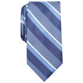 Wide Stripe Tie, Navy view# 1