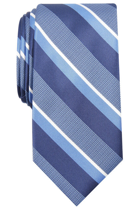 Wide Stripe Tie, Navy view# 1