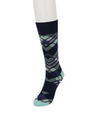Black Plano Plaid Socks,  view# 2