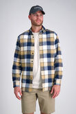 Long Flannel Plaid Shirt, Camel view# 1