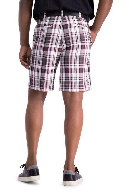 Cool 18&reg; Pro Madras Plaid Short, Red view# 3