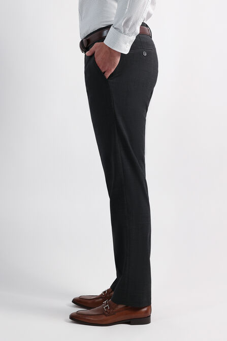 J.M. Haggar Wool Windowpane Suit Pant , Black / Charcoal view# 2
