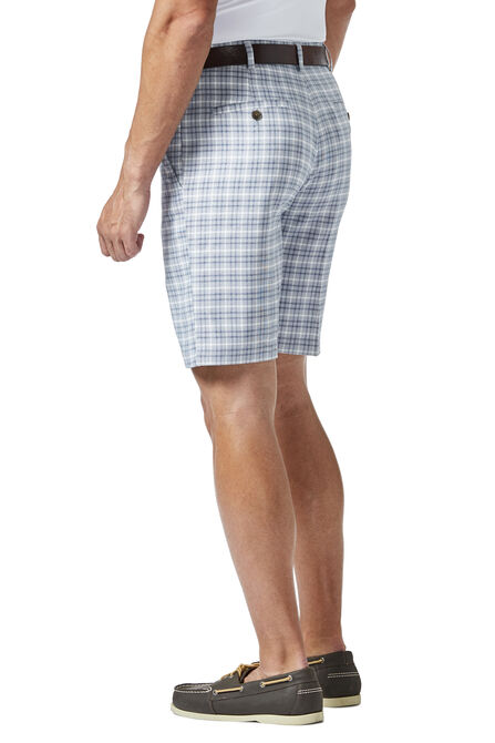 Cool 18&reg; Pro Mini Plaid Short, Teal view# 6