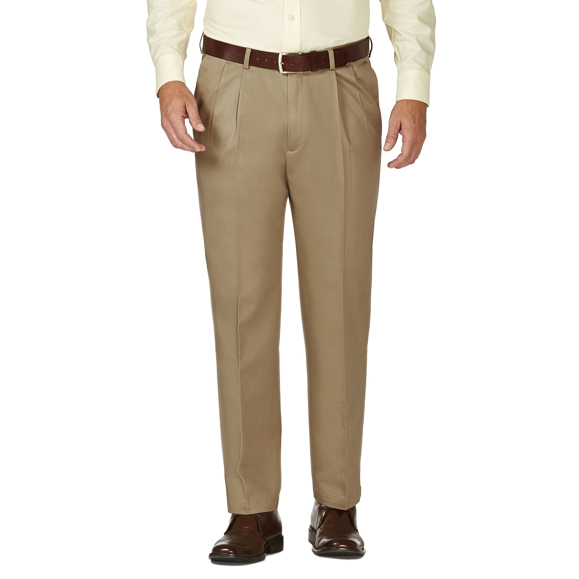 Work to Weekend Khaki | Classic Fit, Pleated, No Iron | Haggar.com