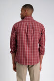 Long Sleeve Plaid Button Down Shirt, Heather Burgundy view# 2