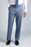 Premium Comfort Tonal Plaid Dress Pant, Chambray view# 2