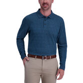 Windowpane Heather Polo, Deep Teal Marl view# 1