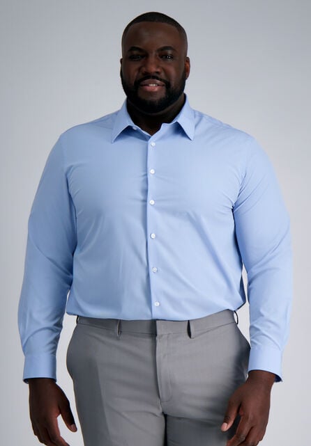 Smart Wash&trade; Tall Dress Shirt - Blue, Light Blue