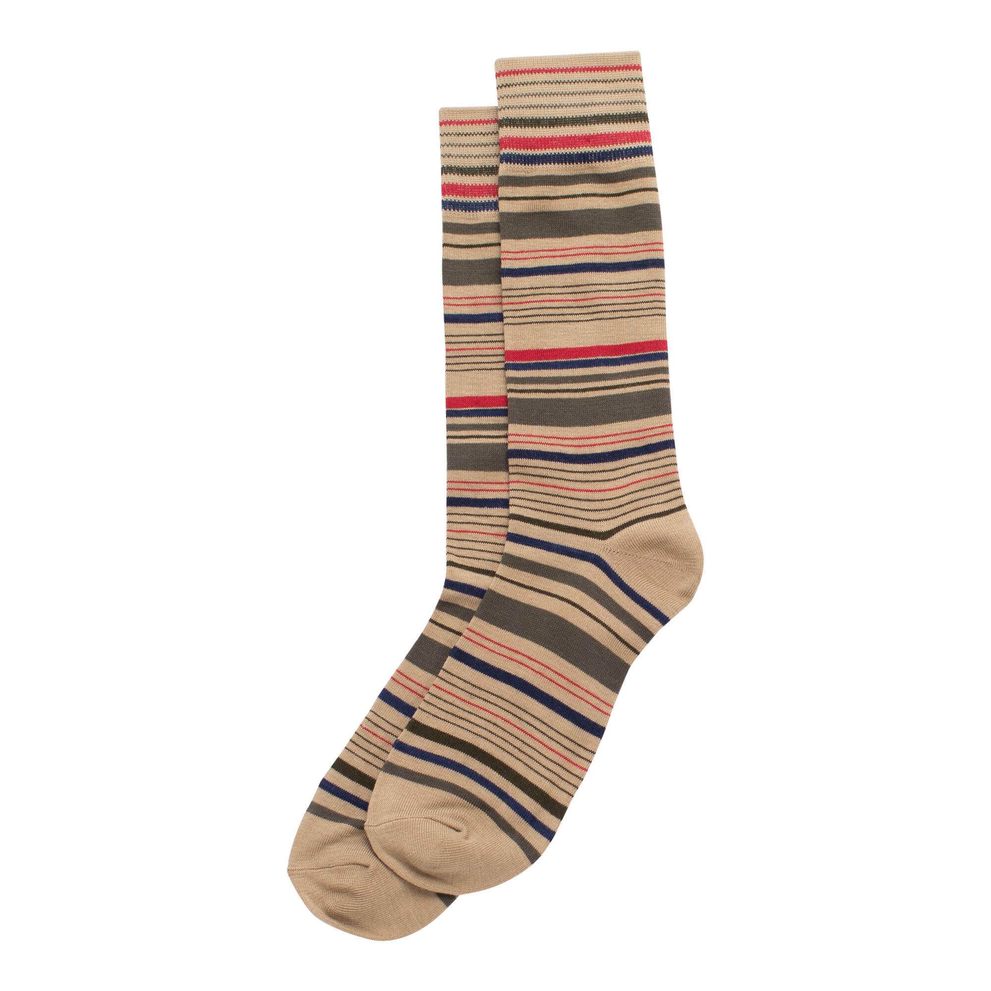 Haggar Multi Stripe Socks Beige (H910 Clothing Underwear & Socks) photo