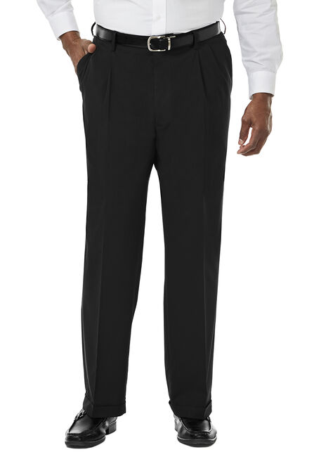 Big &amp; Tall Premium Stretch Dress Pant, Black view# 1