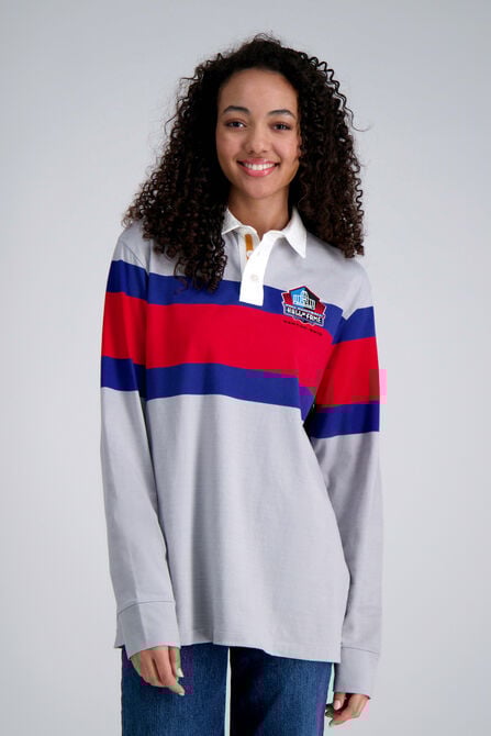 Pro Football Hall of Fame X Haggar - Vintage Wash Rugby Polo,  view# 2