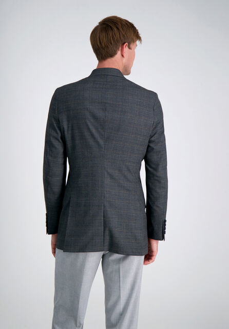 J.M. Haggar Textured Glen Plaid Sport Coat, Charcoal Htr