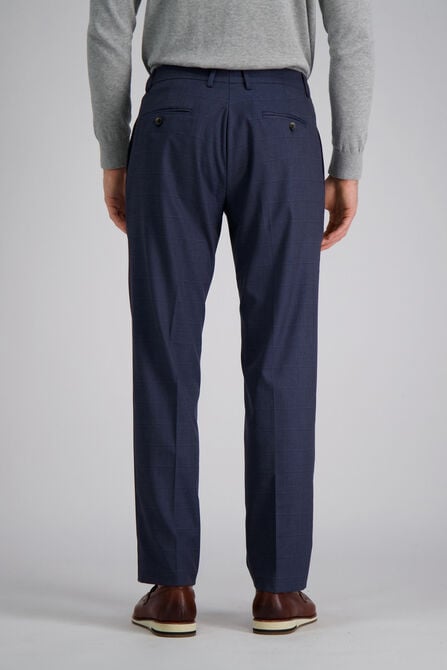 J.M. Haggar Windowpane Suit Pant, Blue Htr view# 3