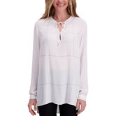 Long Sleeve Blouse,  White view# 1