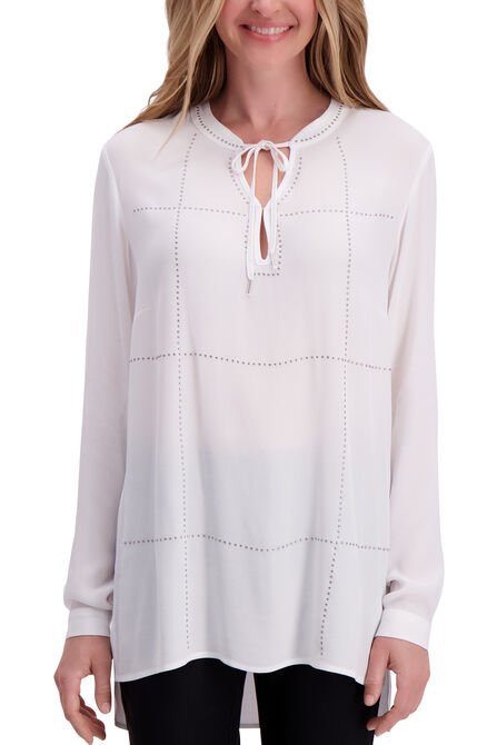 Long Sleeve Blouse,  White view# 1