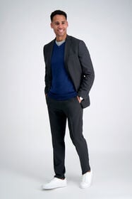Smart Wash&reg; Repreve&reg; Suit Separate Jacket, Black / Charcoal, hi-res