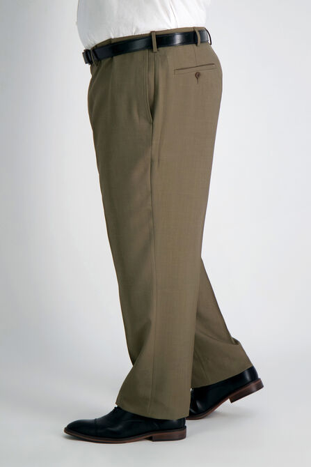 Big &amp; Tall E-CLO&trade; Stria Dress Pant, Khaki view# 3